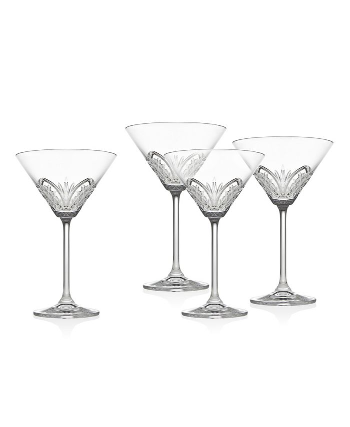 Godinger Dublin Martini Glasses, Set of 4 - Macy's