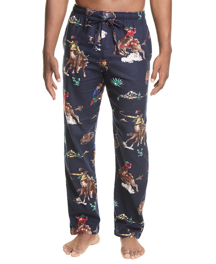 Polo Ralph Lauren Men's Printed Cotton Flannel Pajama Pants - Macy's