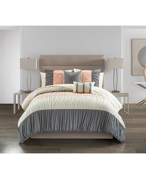 Chic Home Fay 9 Piece King Comforter Set Reviews Comforters Fashion Bed Bath Macy S