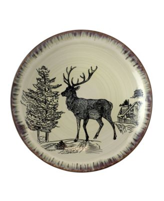 Majestic Elk 16 Pc. Dinnerware Set, Service for 4