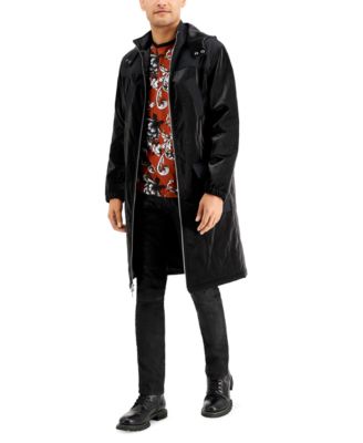 INC International Concepts - Men's Pieced Faux Leather Topcoat