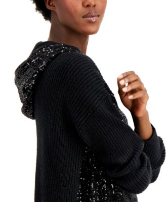 Sequin-Front Hoodie, Created 
