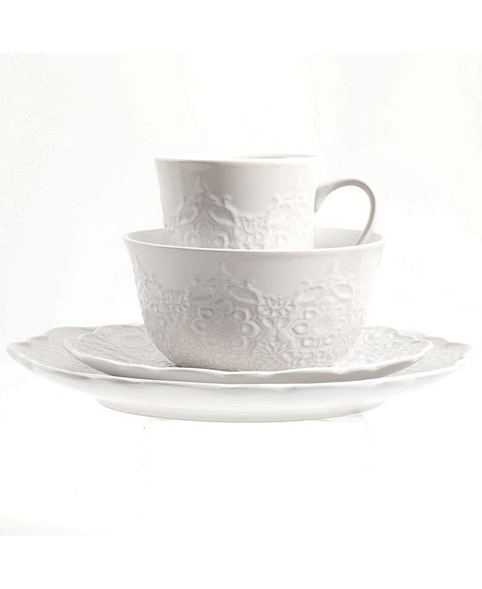 Gibson Elite Portina 16 Piece Stoneware Dinnerware Set Macy's