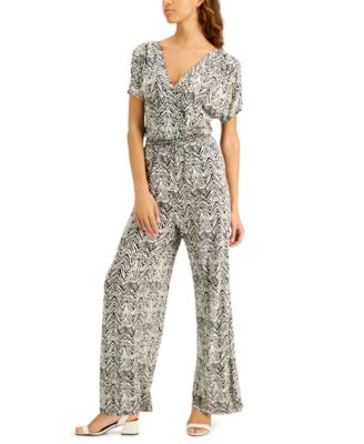 macy's black jumpsuit petite