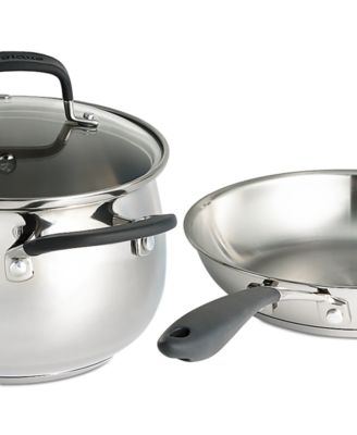 Belgique Stainless Steel 12-Pc. Cookware Set, Created for Macy's