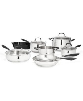 Belgique Stainless Steel 12-Pc. Cookware Set, Created for Macy's