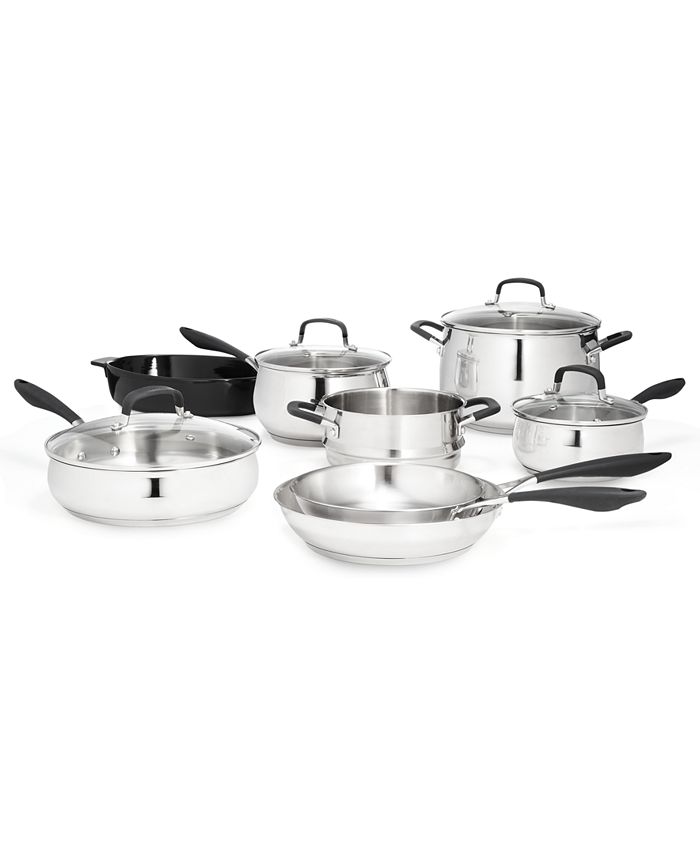 Belgique Stainless Steel 12Pc. Cookware Set, Created for Macy's Macy's