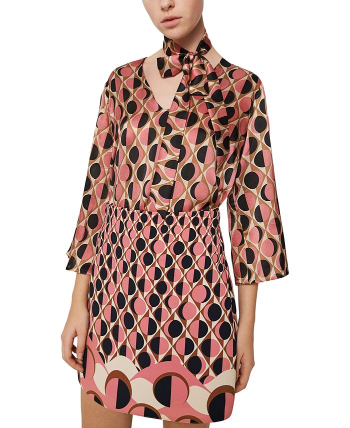 Marella Ustica Mixed-Print Dress - Macy's