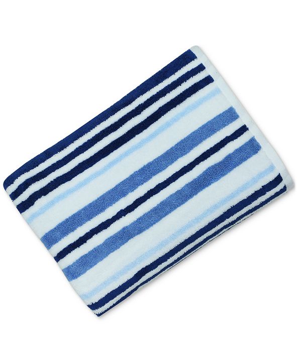 Charter Club Elite Cotton TriStripe 30" x 56" Bath Towel, Created for