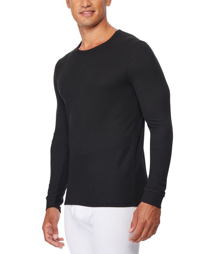32 Degrees Men's Waffle Knit Long-Sleeve T-Shirt - Macy's