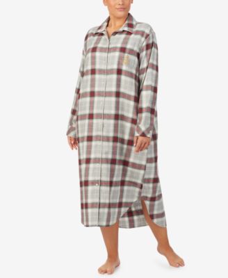 Lauren Ralph Lauren - Plus Size Plaid Sleepshirt