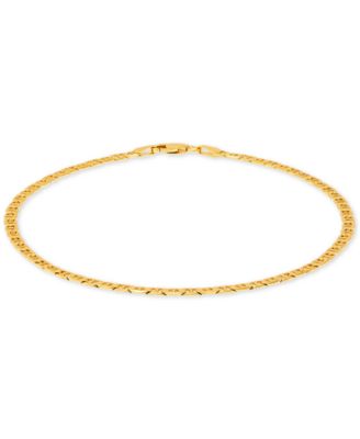 Mariner Link Ankle Bracelet in 18k Gold-Plated Sterling Silver, Created for Macy's