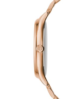 Women's Classic Diamond-Accent Rose Gold-Tone Stainless Steel Bracelet Watch 36mm