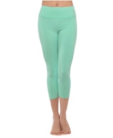 American Fitness Couture High Waist Three-Fourth Compression Leggings - Mint