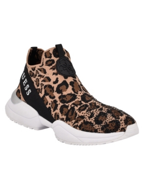 image of Guess Women-s Bellini Stretch Knit Sneakers Women-s Shoes