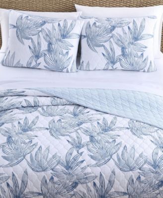 Tommy Bahama Home Kayo Reversible 3-Pc. Quilt Set, Full/Queen