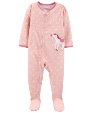 image of Carter-s Toddler Girls 1-Piece Loose Fit Footie Pajamas