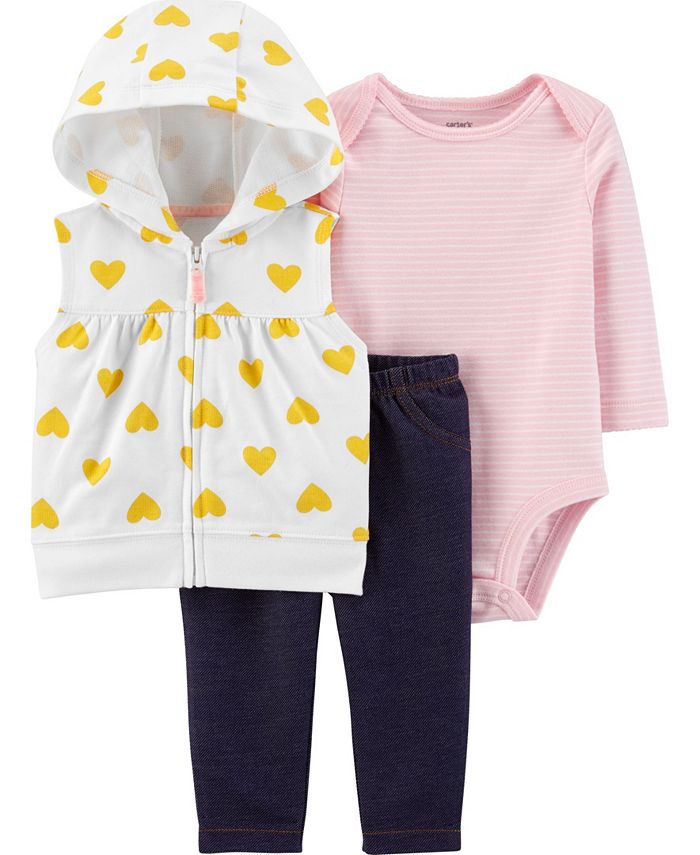 Carter's Baby Girl 3Piece Little Vest Set Macy's