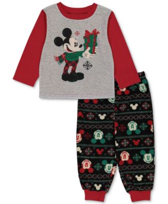 Briefly Stated - Toddler Boys Mickey Mouse Holiday Pajama Set