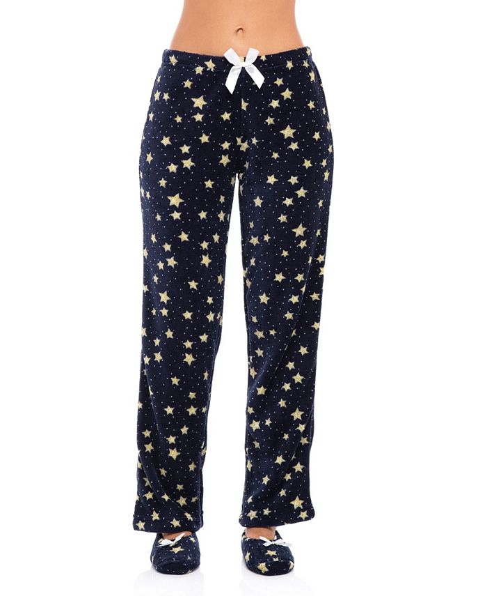 Sporto Women's Pajama Pant & Slipper 2pc Set - Macy's