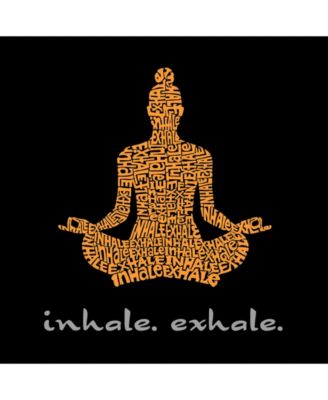 Men's Word Art Inhale Exhale Crewneck Sweatshirt