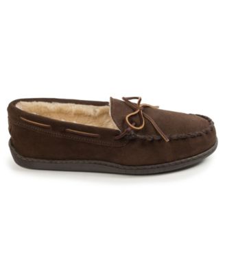 Men's Pile Lined Hardsole Wide Width Slipper