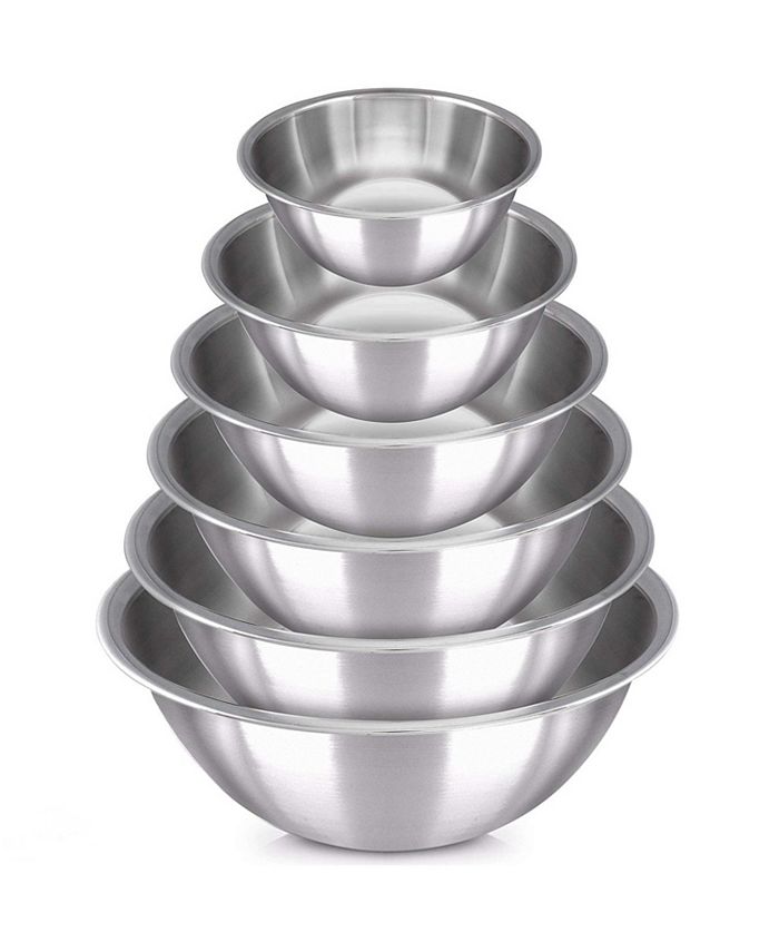 HomeIT Stainless Steel 6Pc. Mixing Bowls Macy's