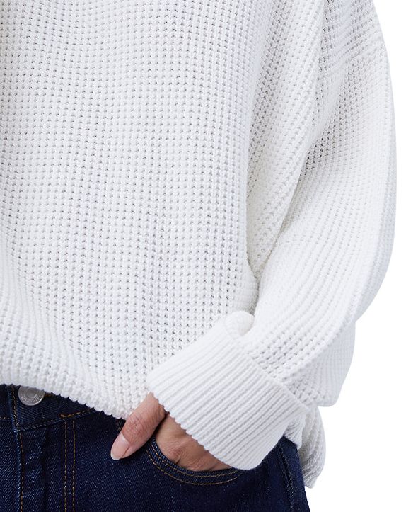 French Connection Millie Mozart Cotton WaffleKnit Sweater & Reviews