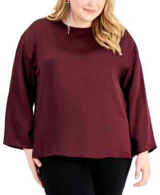 macy's last act plus size tops