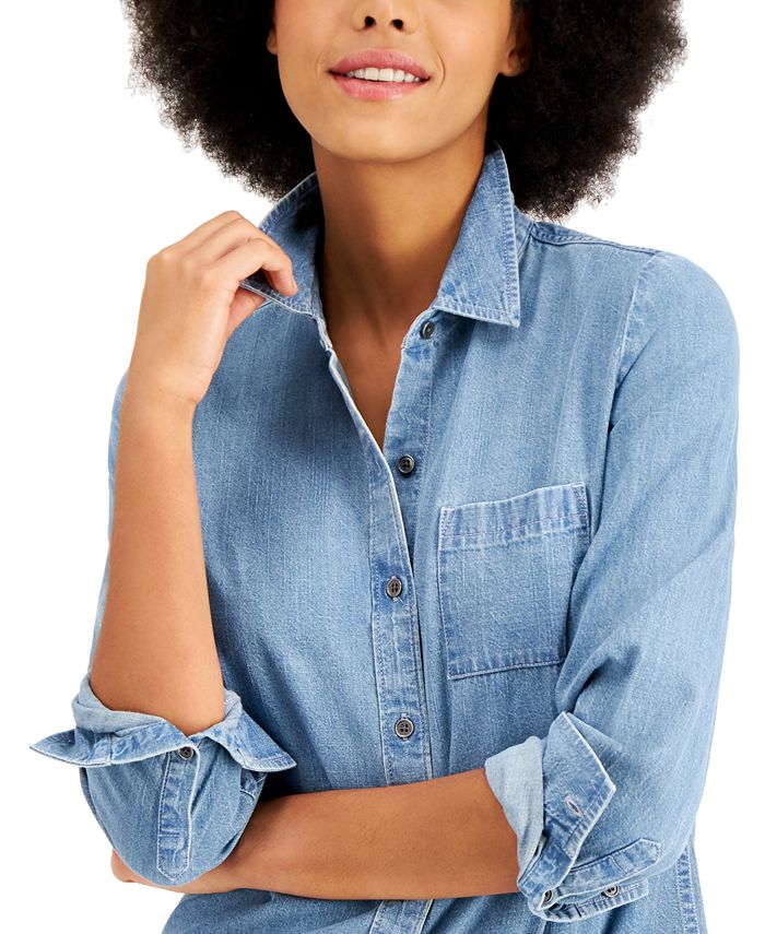 Style & Co Boyfriend Shirt, Created for Macy's Macy's