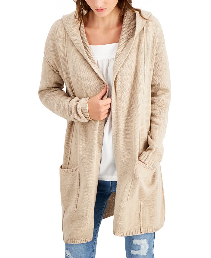 Style & Co Hooded Cardigan, Created for Macy's & Reviews Sweaters