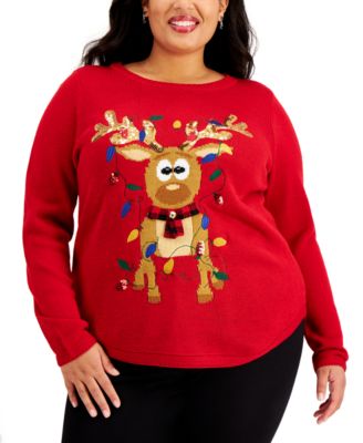 macy's ladies christmas sweaters