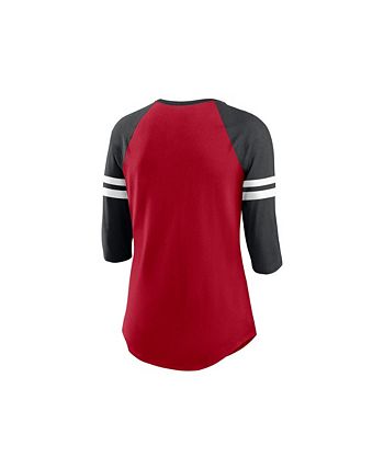 Lids Nike San Francisco 49ers Women's Three-Quarter Sleeve Raglan Shirt -  Macy's