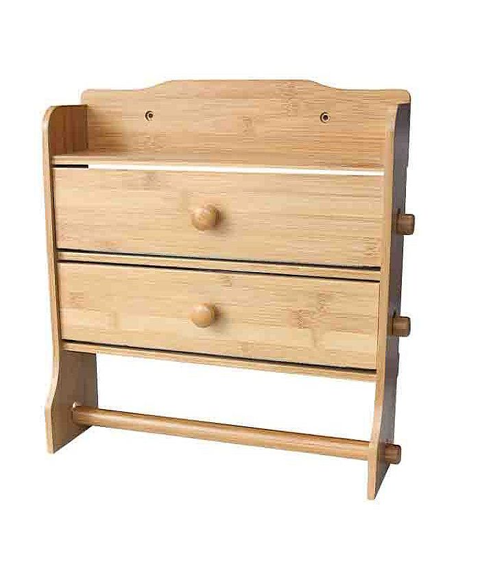 Home Basics Paper Towel Holder with Integrated Wrap Dispenser Macy's