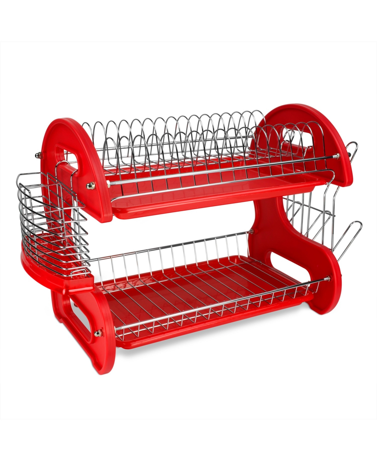 Home basics 2 deals tier plastic dish drainer