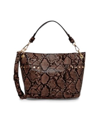 mango snake print bag