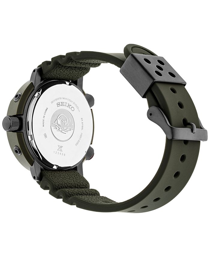 Seiko Men's Analog-Digital Prospex Diver Solar Black Rubber Strap Watch ...