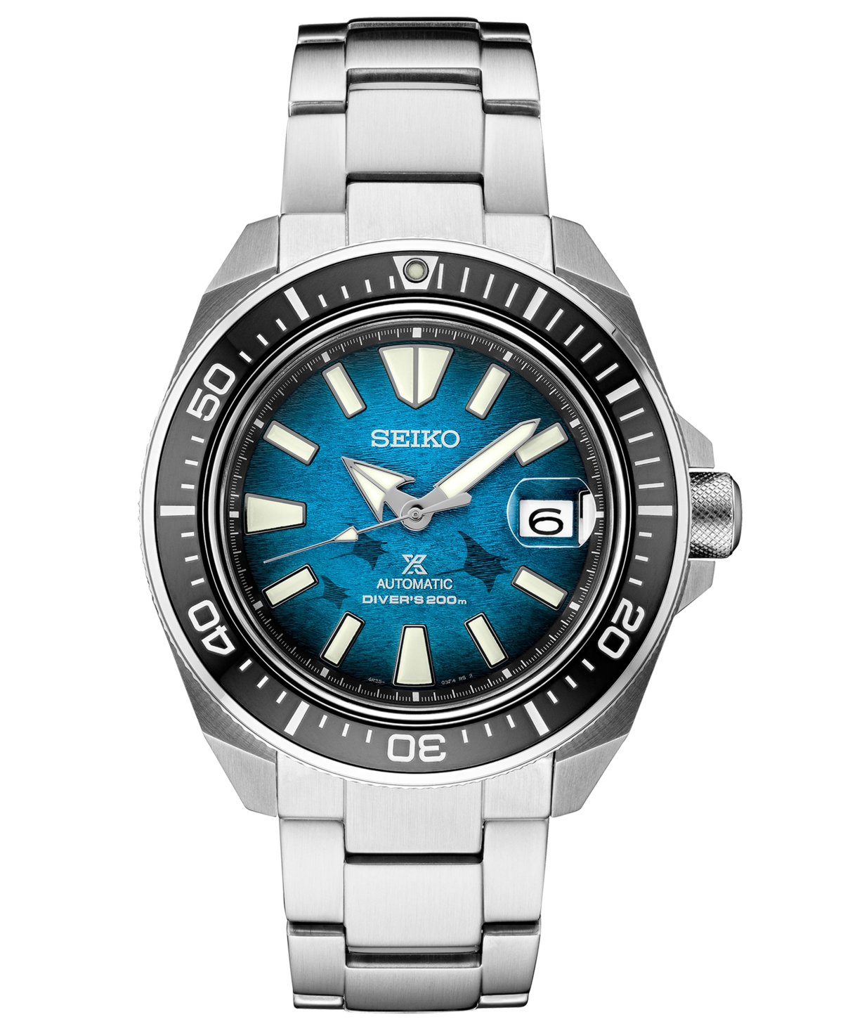 Men's Automatic Prospex Manta Ray Diver Stainless Steel Watch 44mm, A Special Edition - Blue