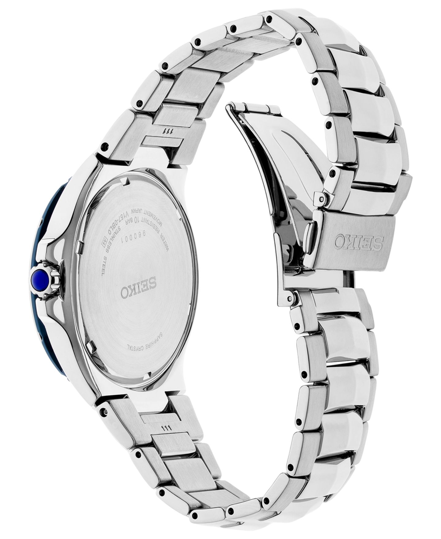 Мужские часы Seiko Coutura Solar Gray Stainless Steel Bracelet Watch 42.5mm — фото 3