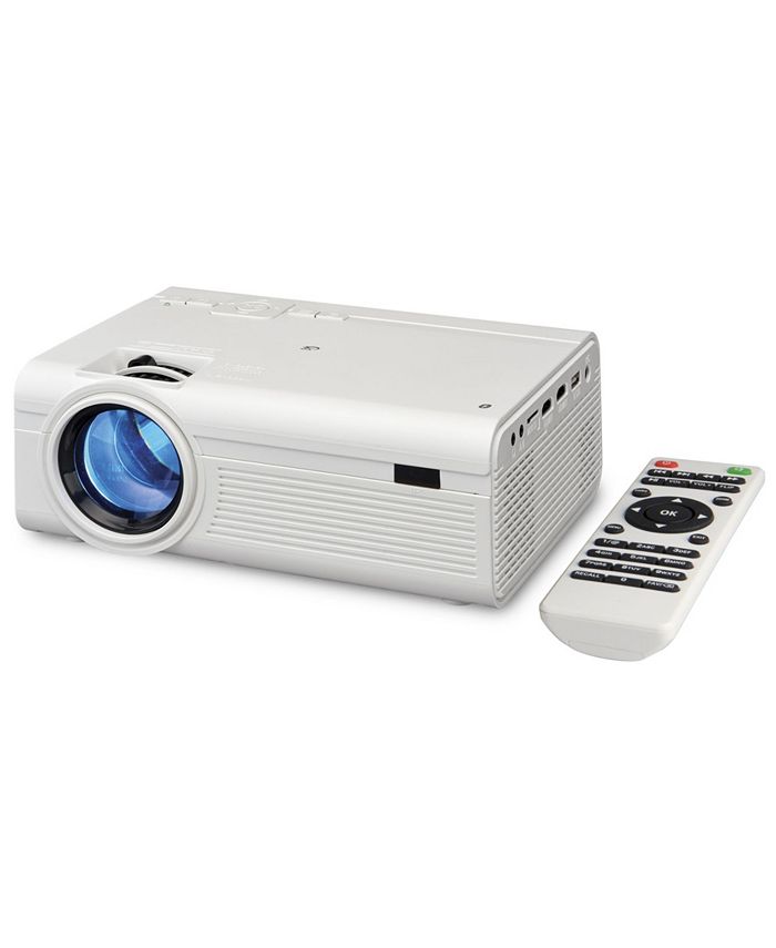GPX Mini Projector with Bluetooth and Projection Screen, PJ308VP Macy