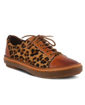 image of L-Artiste Women-s Libbi-Leopard Casual Sneakers Women-s Shoes