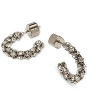 image of Kate Spade New York Small Pave C-Hoop Earrings, 0.62