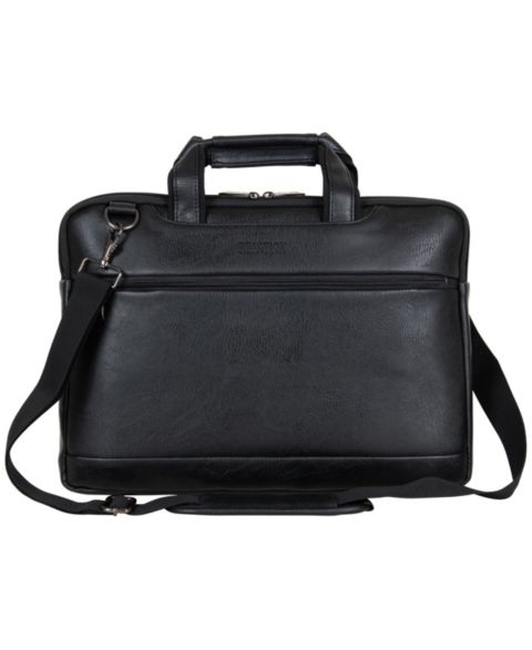 Сумка Kenneth Cole Reaction Faux Leather 16" Laptop Business Case, цвет: Чёрный