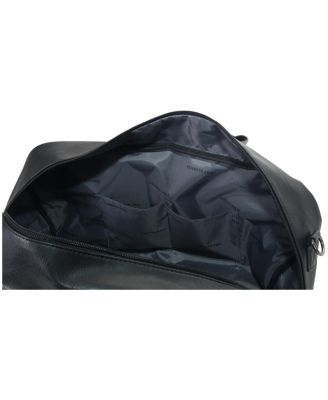 20" Faux Leather Lightweight Carry-On Travel Duffel