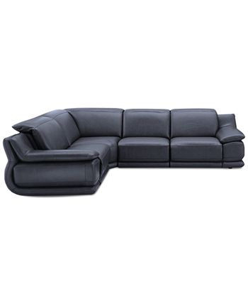 Furniture Daisley 4 Pc Leather L, Bergamo 5 Piece Leather Modular Sectional Sofa