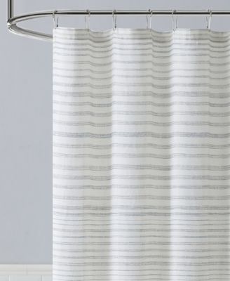 Tidal Stripe Dobby Shower Curtain, 72" X 72"