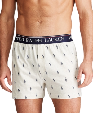 Polo Ralph Lauren Men's Logo-Print Knit Boxer Briefs