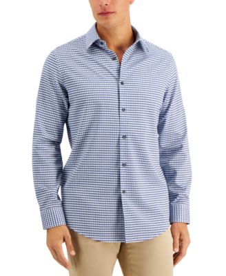 Tasso Elba - Men's Comolo Houndstooth Dobby Shirt