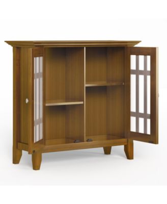 Bedford Solid Wood Low Storage Media Cabinet