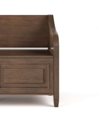 Connaught Solid Wood Entryway Storage Bench